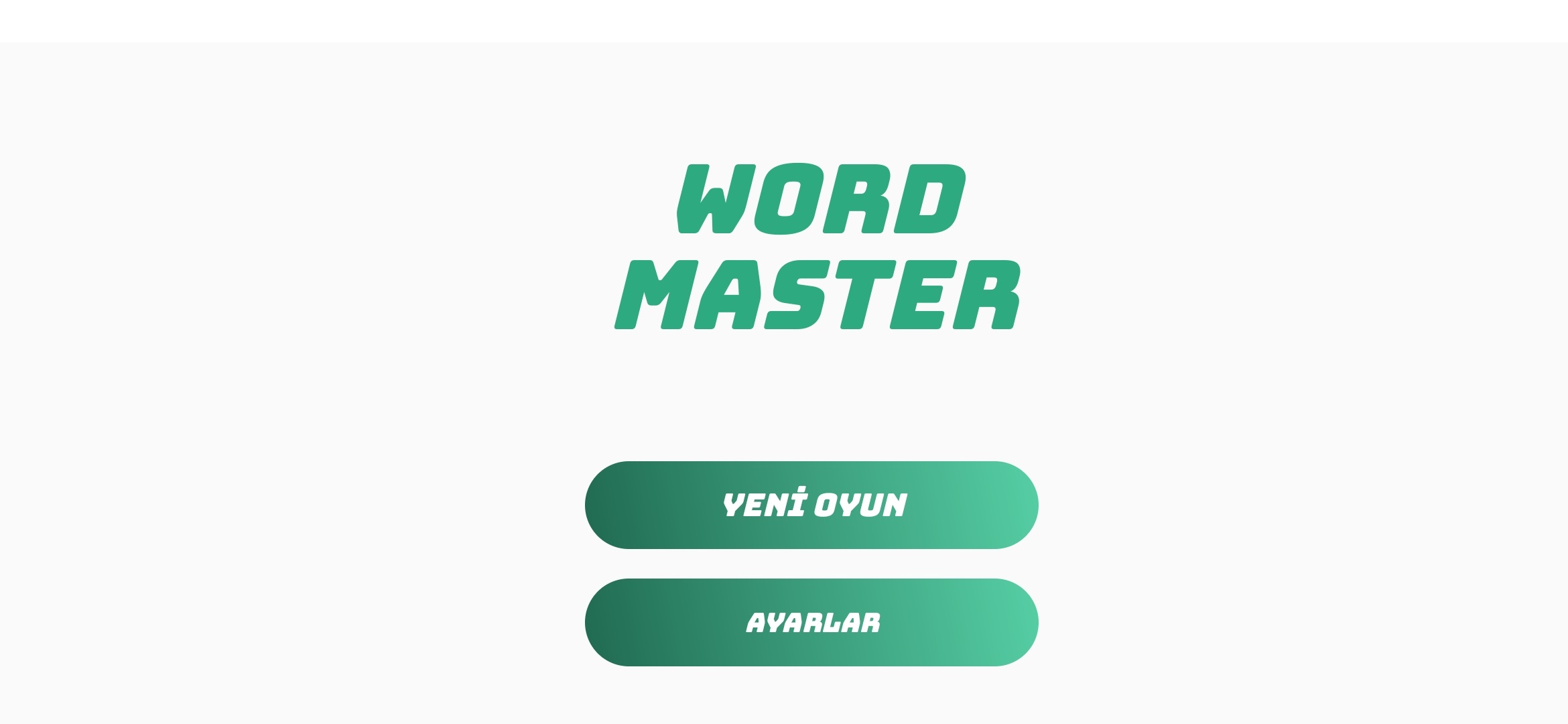 Screenshots of the game Word Master